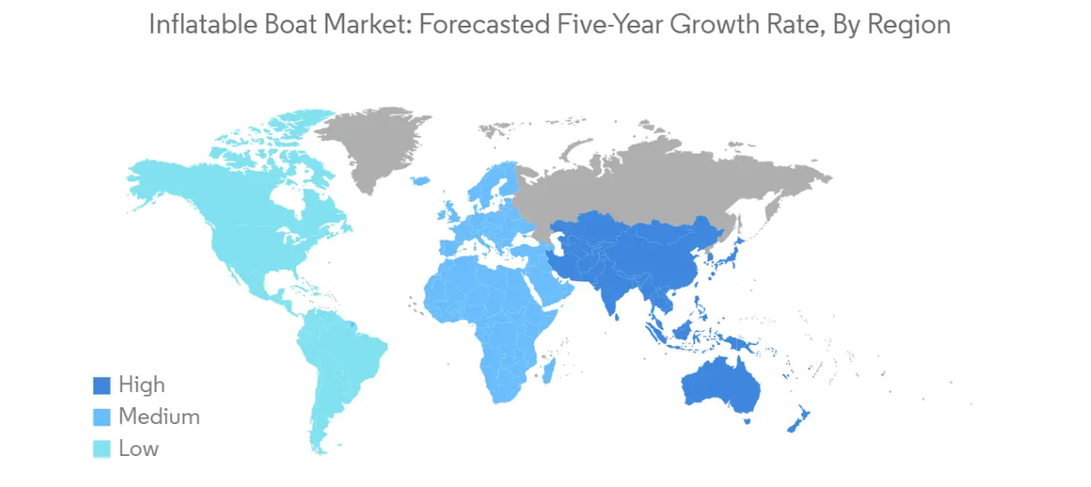 Market Analysis of Inflatable Boat Market: Forecasted Growth Rate by Region