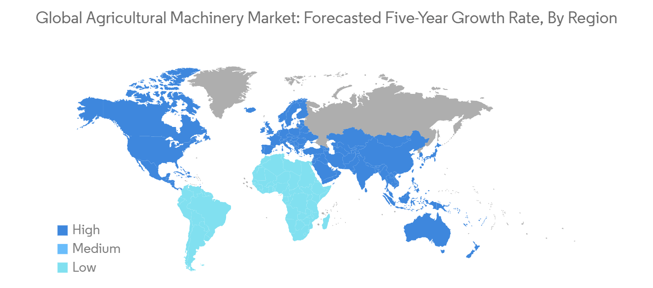 Global Agricultural Machinery Market: Forecasted Five-Year Growth Rate, By Region | Agricultural Machinery Market